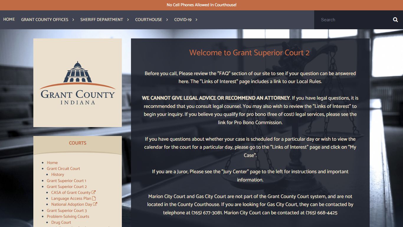 Grant Superior Court 2 | Grant County Indiana